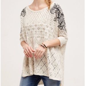 Anthropologie knitted and knotted poncho